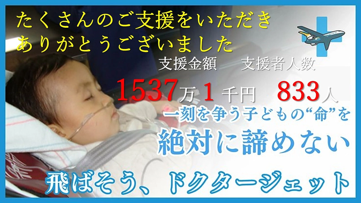 クラウドファンディングにご支援いただきました、多くの皆様に大変感謝します