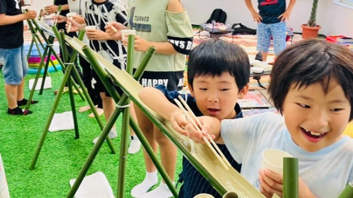 「流しそうめん」で夏の思い出を子ども達へ🌈＿7月の体験型こども食堂✨