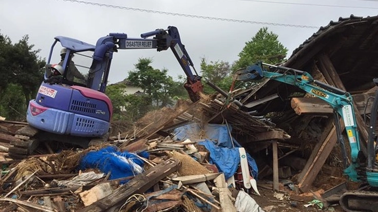 熊本地震からの復旧へ！車・重機がないと助けられない現場がある