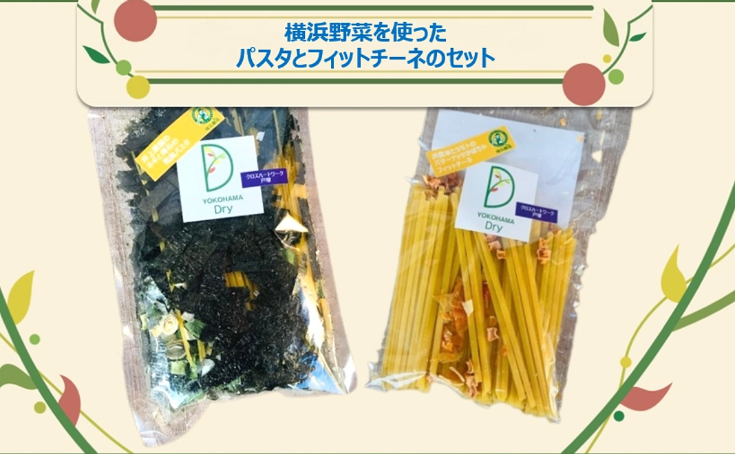 『YOKOHAMA Dry』 パスタとフィットチーネのセット 1人前×2種類　季節に合わせて2回発送