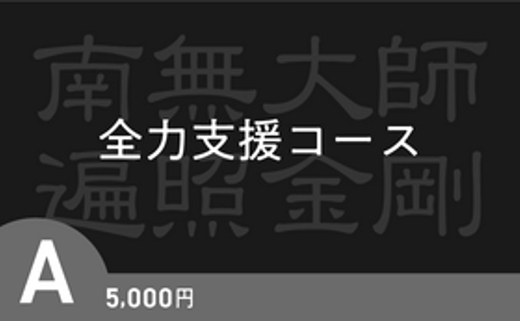 A｜全力支援コース【返礼品不要の方向け】