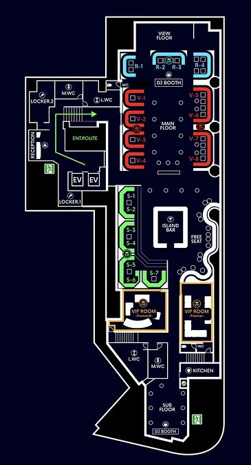 VIP席の選択について