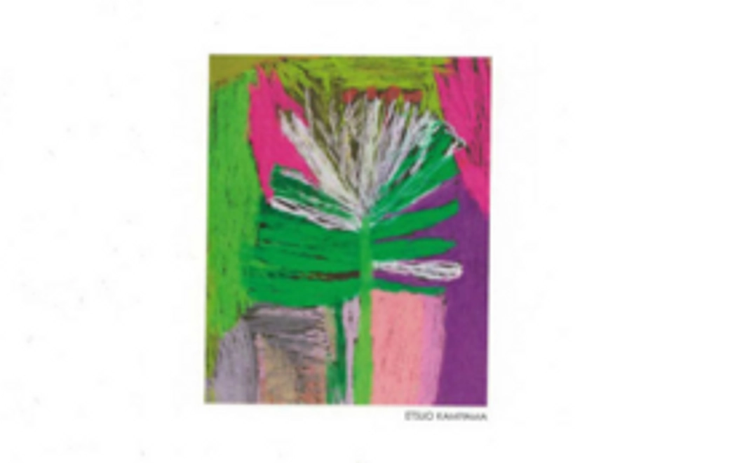 障がい者の描いた絵葉書でお礼状