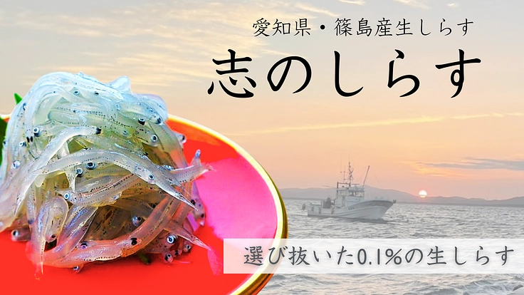 島の誇り、0.1%の生しらす。愛知県・篠島　"志（し）のしらす"