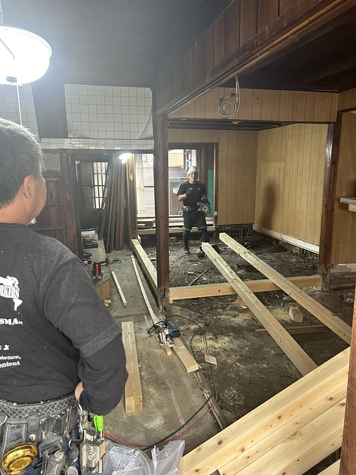 ねこまち長屋　本格的に工事スタート🏠