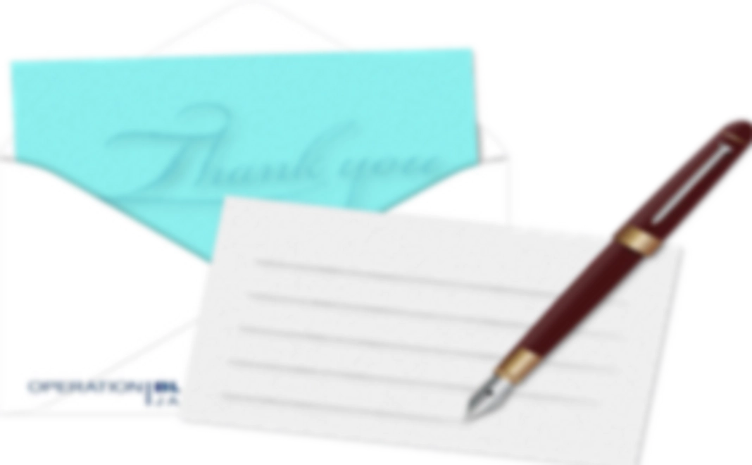 サンクスレターと本1冊