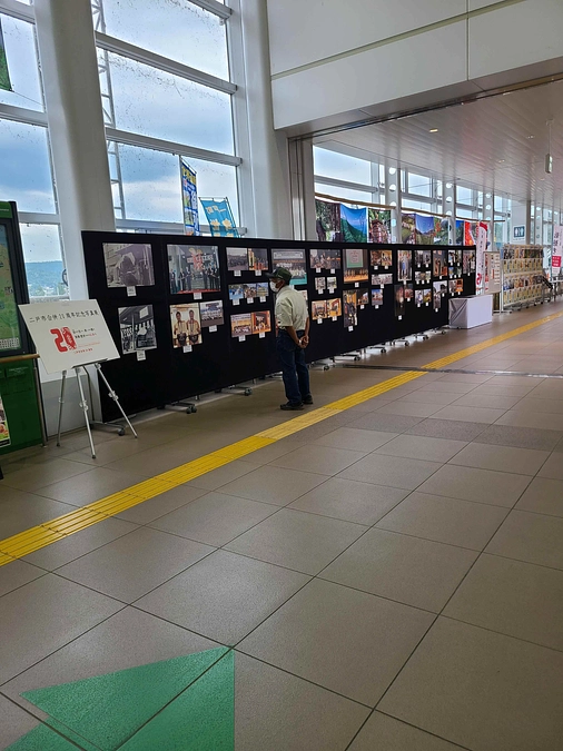 二戸駅構内で写真展開催中！