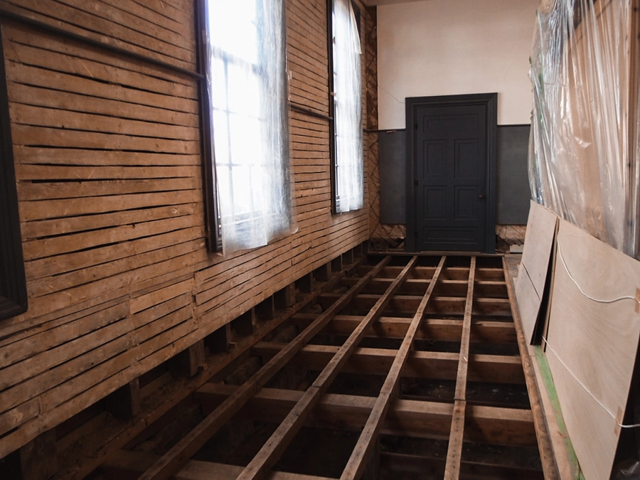 旧福島県尋常中学校本館／安積歴史博物館 1月30日（火）現況報告