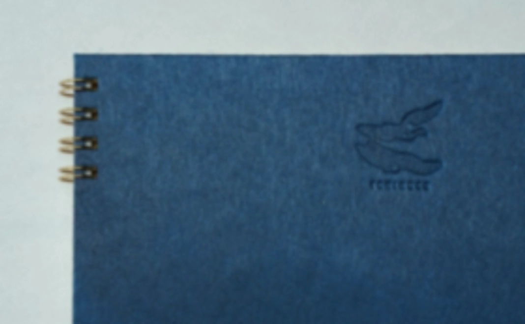 【10％OFF】④滝製紙所・マルベリーカラー群青トリノコノート1冊（B6サイズ）