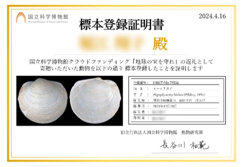 返礼コース「採集した動物を博物館で＜標本化＆収蔵＞」での取り組みについて