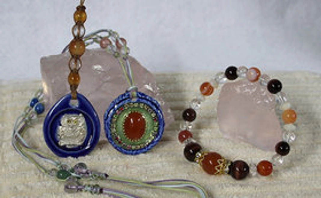 陶芸・天然石手作りアクセサリーセット