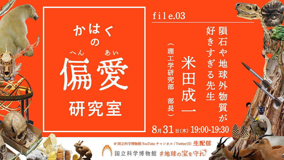 かはくの偏愛研究室｜file.03 米田成一先生が語る、隕石・地球外