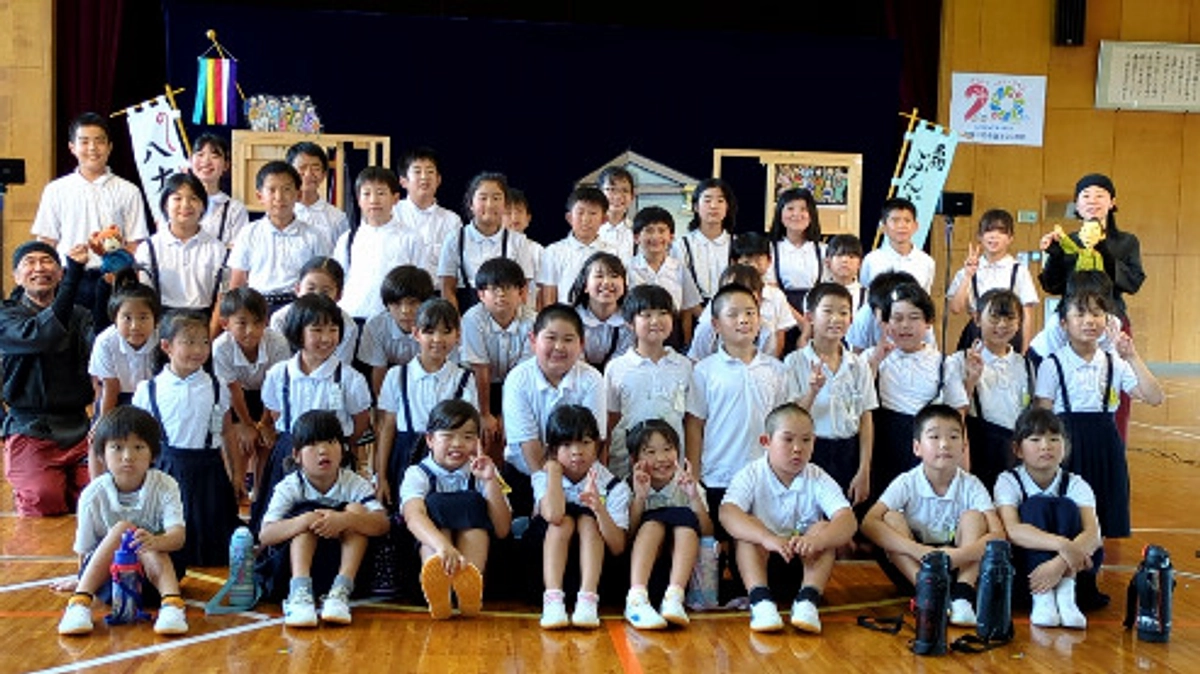 支援事業16校目！薩摩川内市立城上小学校での人形劇公演のご報告です！