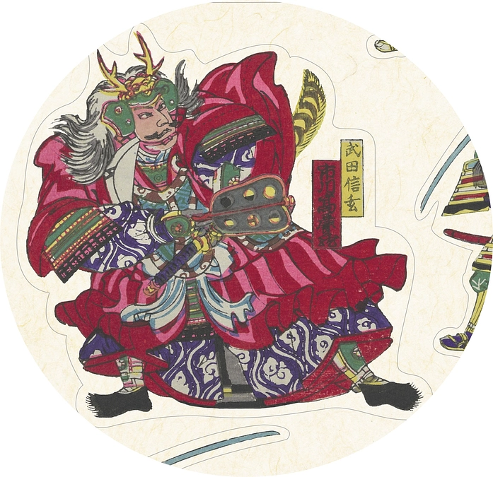 【第13弾】リターンのご紹介｜組上燈籠絵「信州川中島大合戦組上」シール