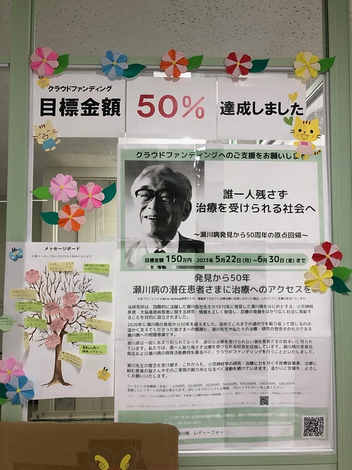 皆さまのおかげで50%に到達しました！