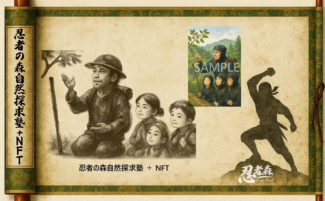 忍者の森自然探求塾(1回)+NFT