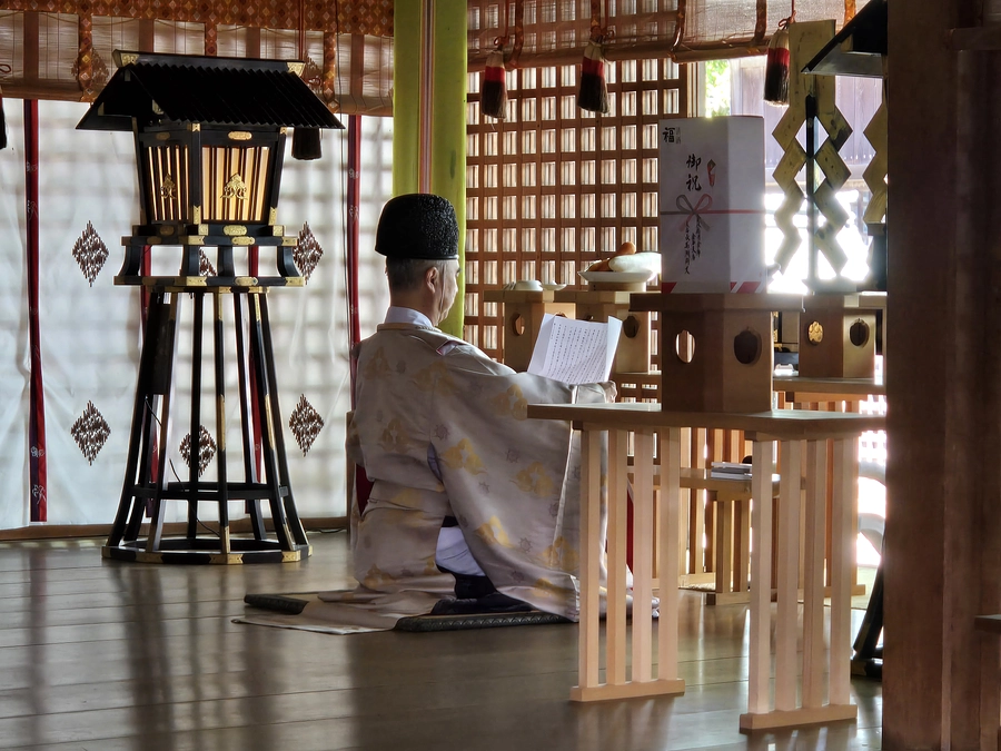 能舞台修繕工事完了奉告祭の斎行