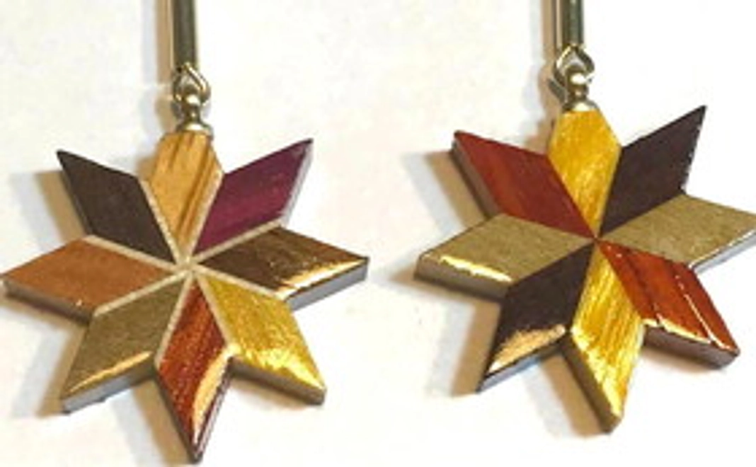 寄木アクセサリー ピアリング　先行販売