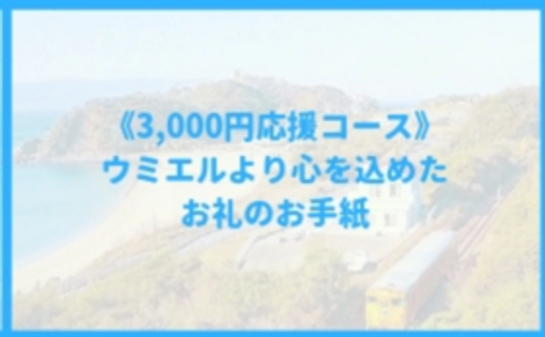 ウミエルプロジェクトお手軽応援コース!