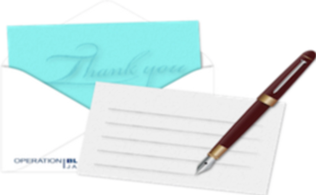 クリスマスイベントの写真を添えたサンクスレター、当団体オリジナルステッカー