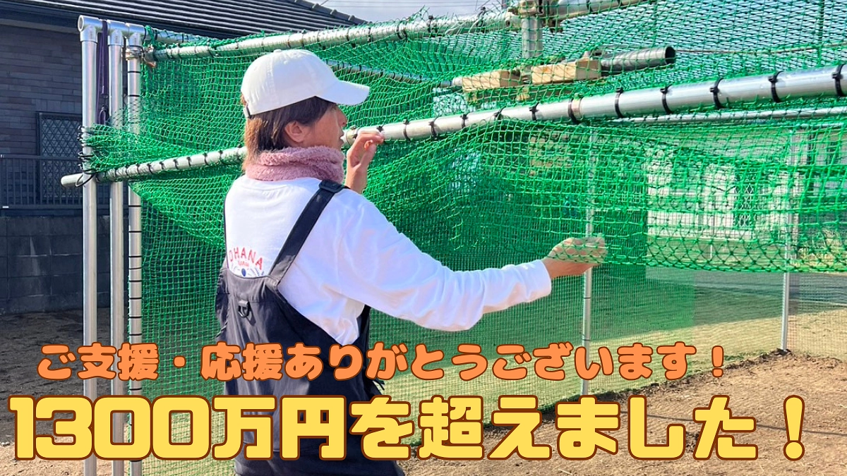 [1300万]に到達しました！3月15日までに第一目標1500万円を達成したいです！