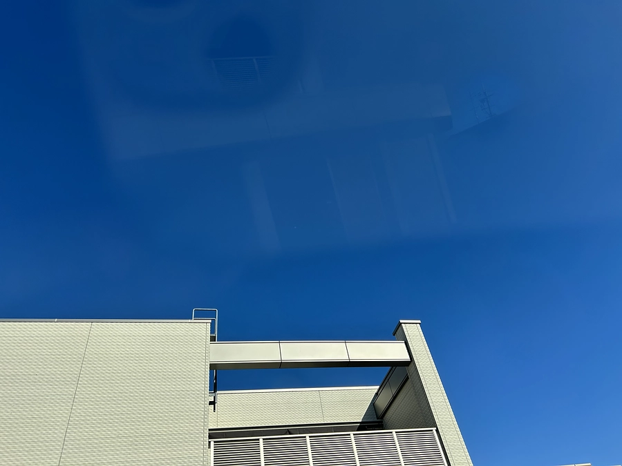 あいちゃんと良いお天気の中、病院です🏥