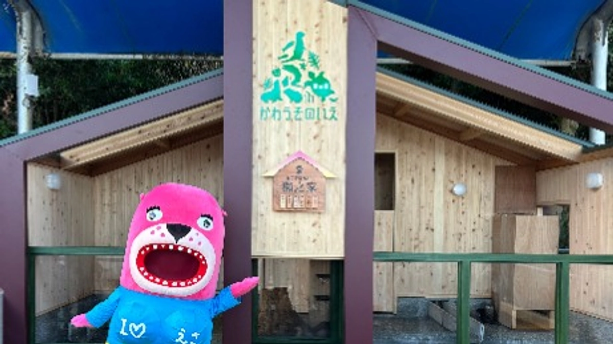 新カワウソ舎、ついに公開！