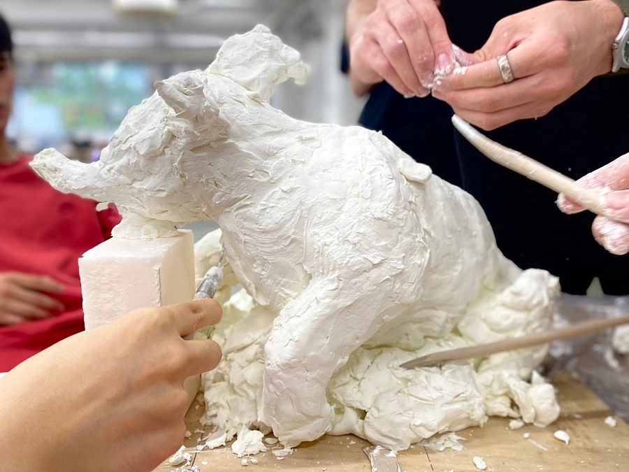 御輿のマケット制作をチラ見せします！