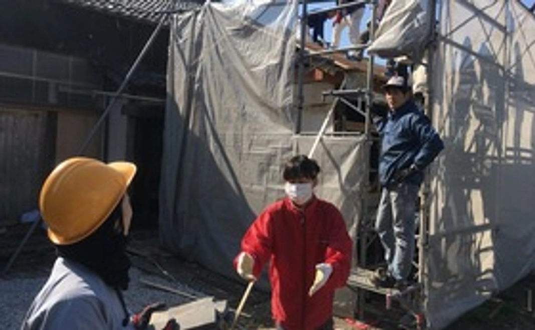 【現地サポーターコース】屋根葺き替えワークショップ体験