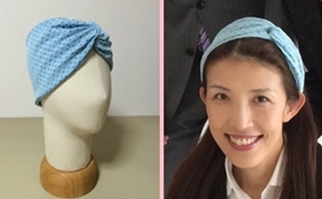 ロングヘアーにお薦めのターバンタイプ！