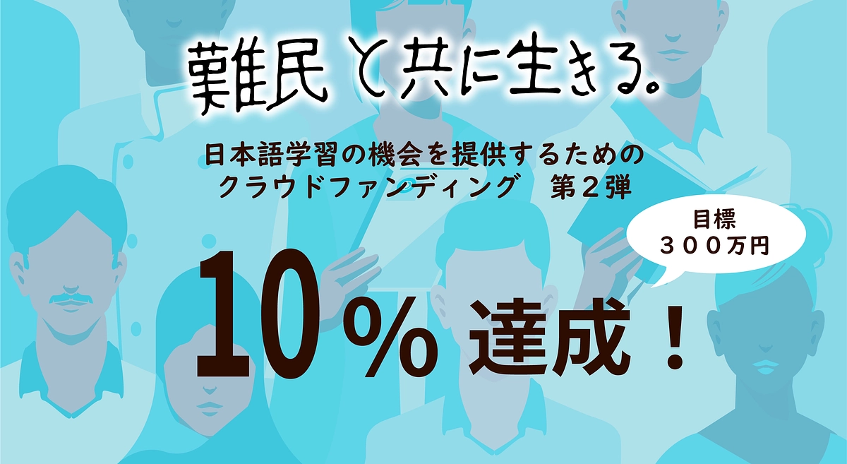【御礼】目標金額の10%に到達しました！