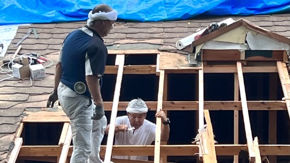 「屋根の修繕」