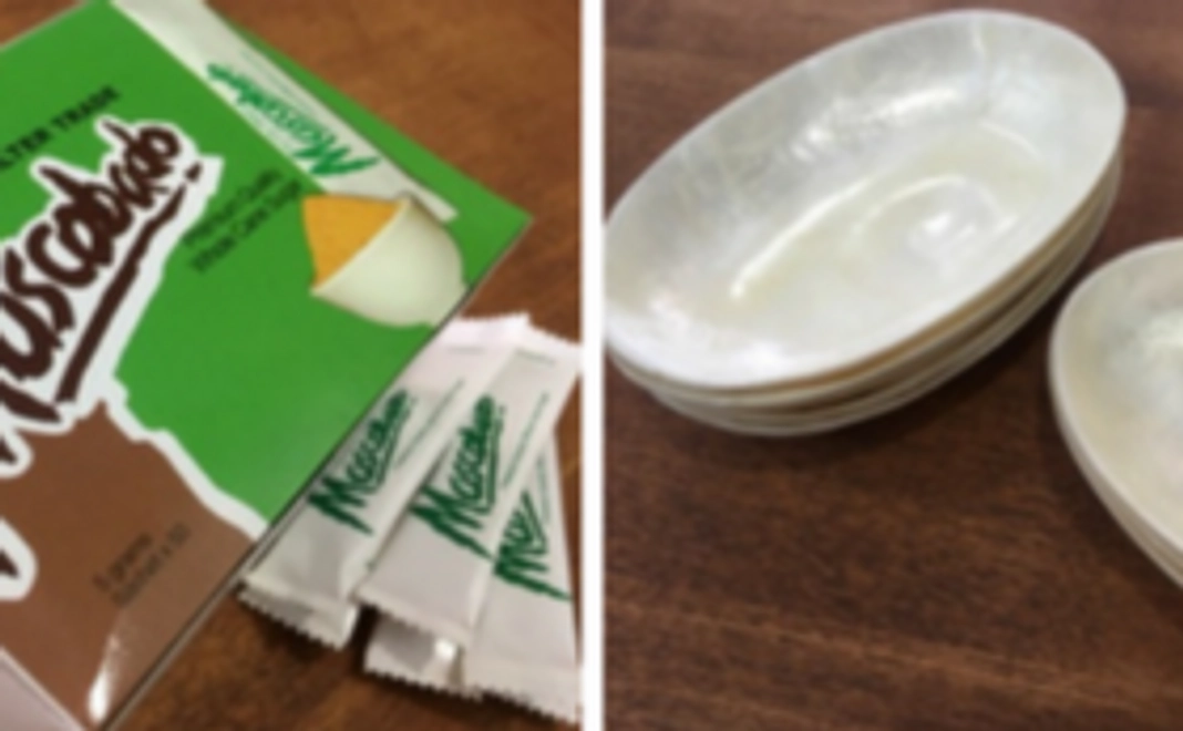 フィリピンのお土産をお届けします【カピス貝の小物入れORマスコバド糖】