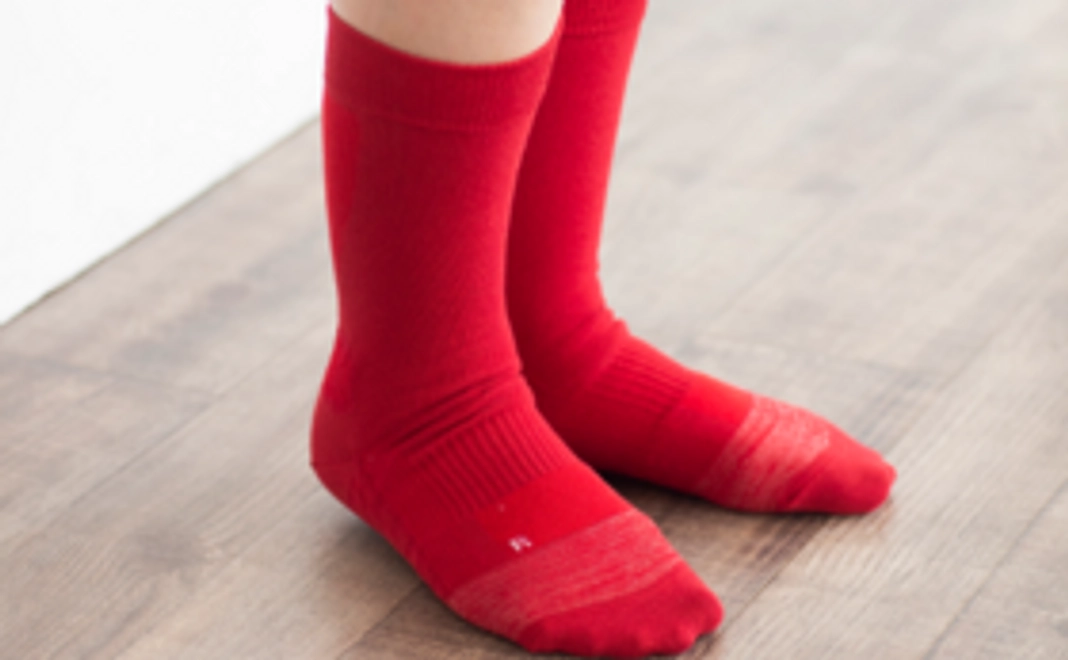 発明賞受賞！疲れしらずのくつしたロング先丸1足