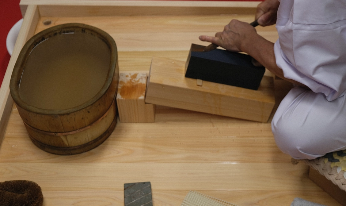 「国永」剣　研磨1日目を迎えました