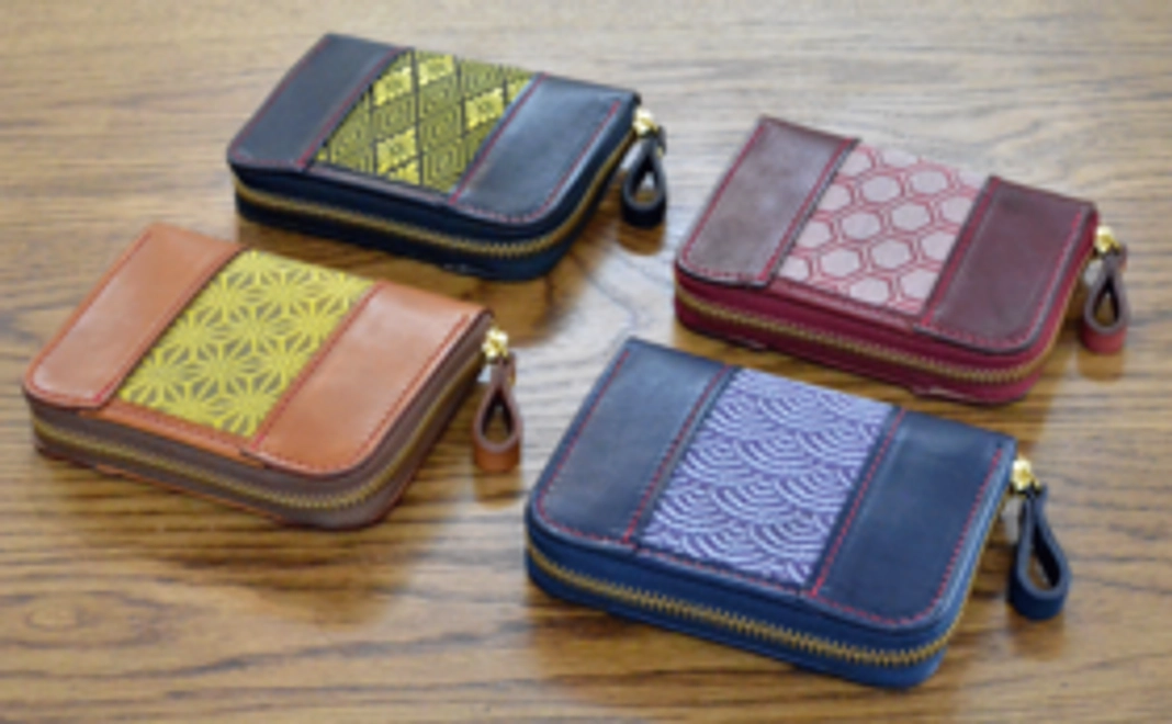 革×畳縁コラボ　「ラウンドファスナーミニ財布」