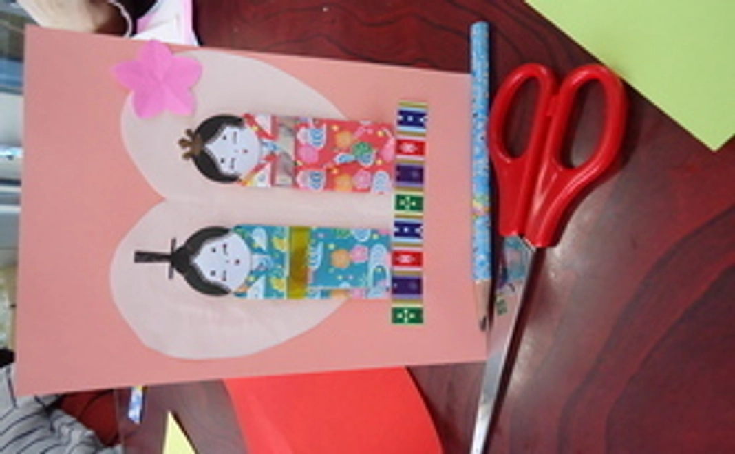手作りエコたわし（3個組1セット）＆子どもたちが作成したカードにメッセージを添えたたお礼状（１枚）