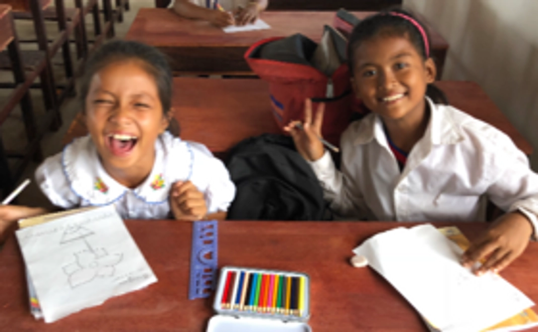 子どもたちと交流しよう&浄水設備にお名前を記載