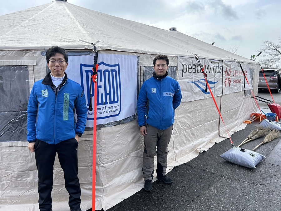 設置済み浄水器の定期メンテナンス、及びピースウィンズ・ジャパン「空飛ぶ捜索医療団“ARROWS”」へ