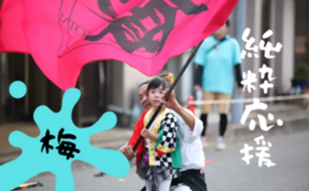 【豪華なリターンは不要な方むけ】野田よさこい躍り協議会・純粋応援コース梅