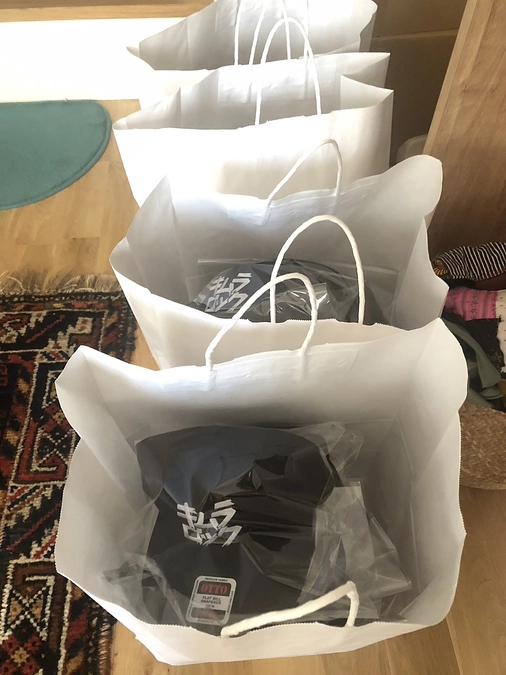 帽子ができあがりました