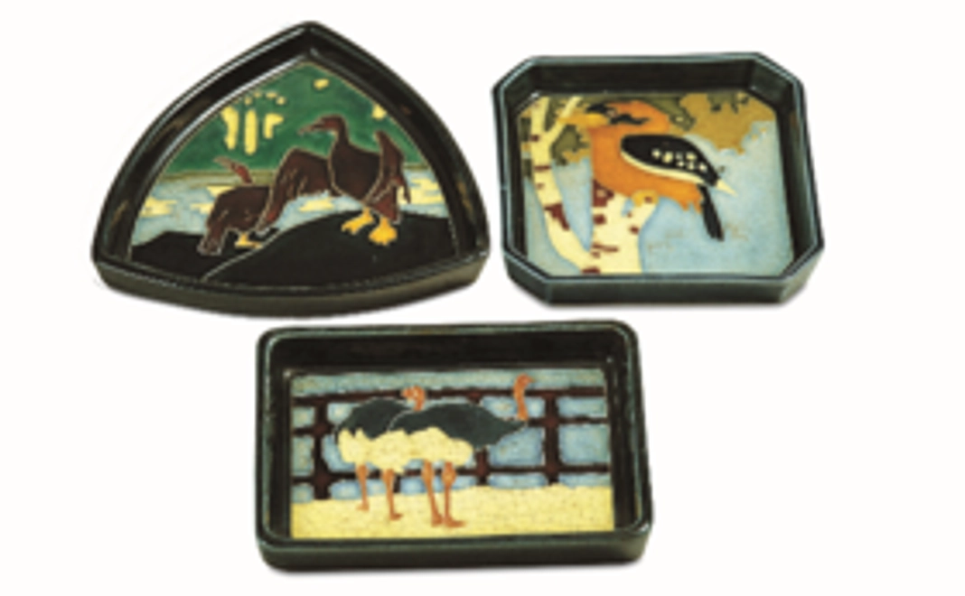 復元したマジョリカ焼き1枚