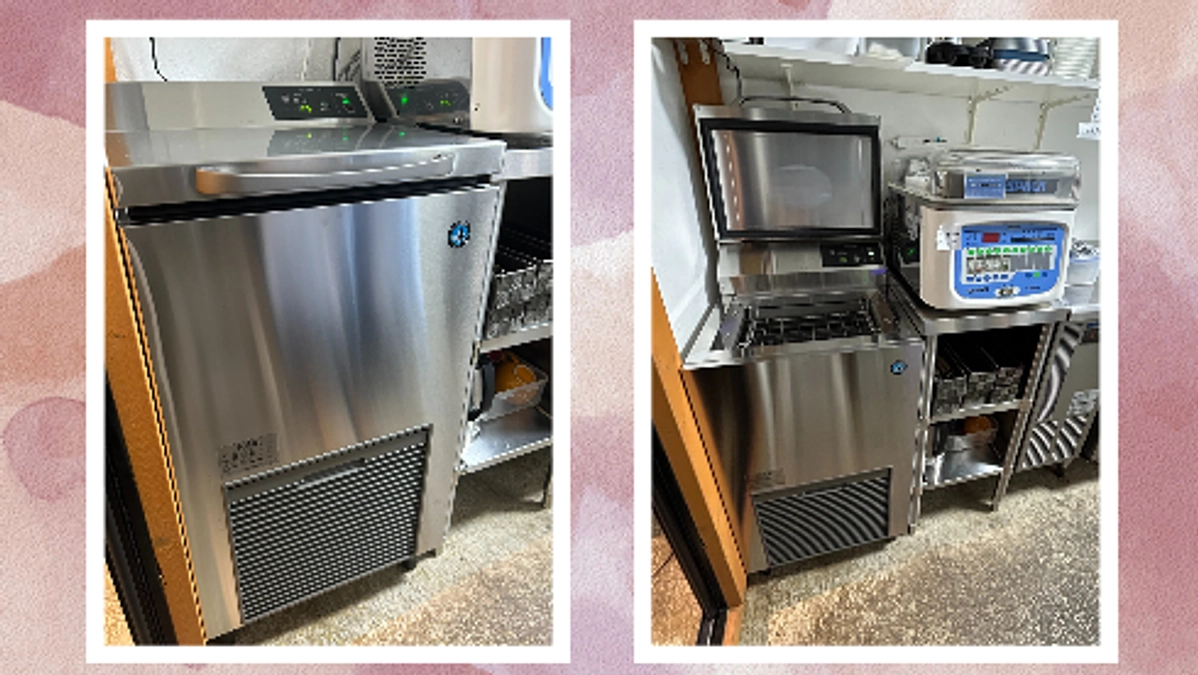 急速凍結機（冷凍機械）が厨房に設置されました。