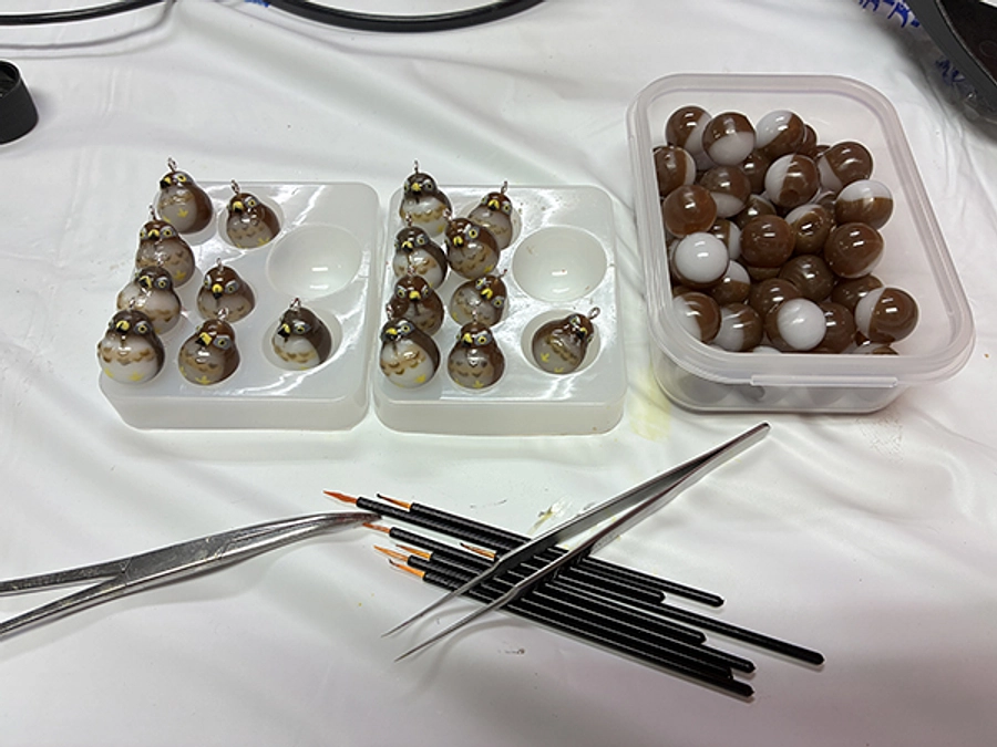 リターンの準備　サシバのアクセサリー