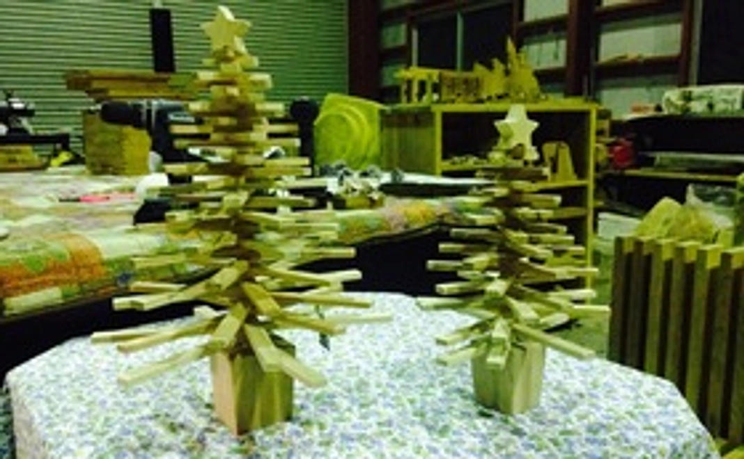 【4点】スギ・間伐材のテーブルウッドツリー