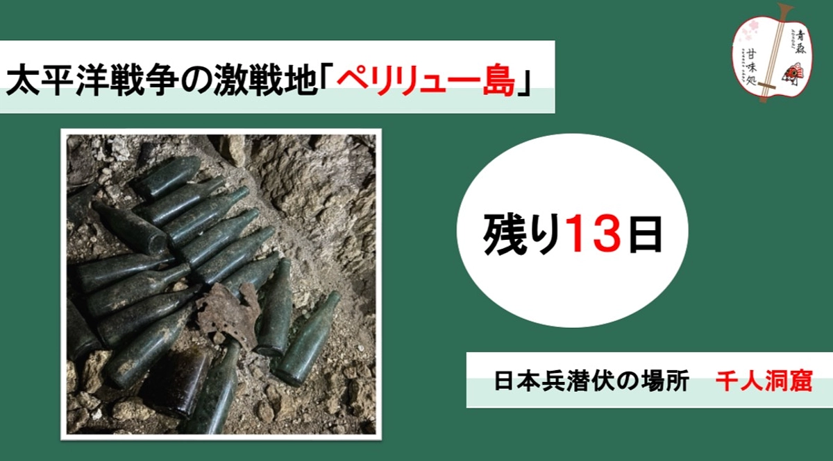 太平洋戦争の激戦地「ペリリュー島」　～千人洞窟を訪ねて～