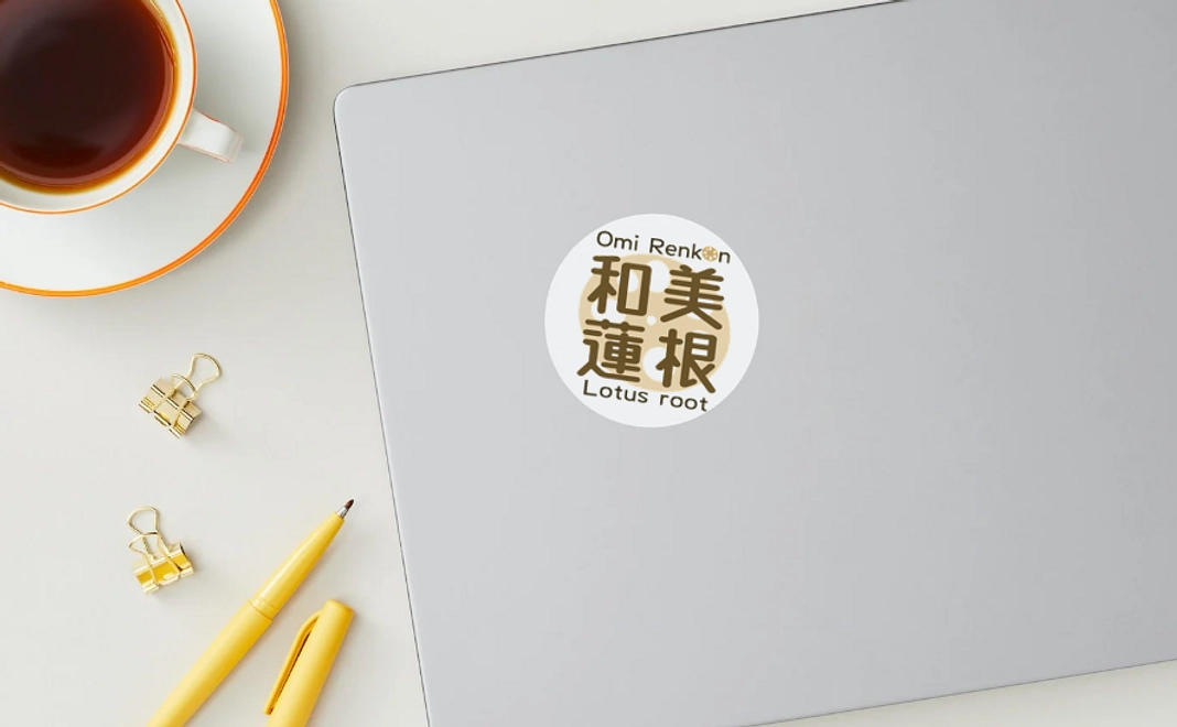 和美蓮根ステッカー