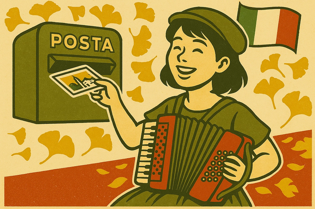 ポストカードを投函しました！