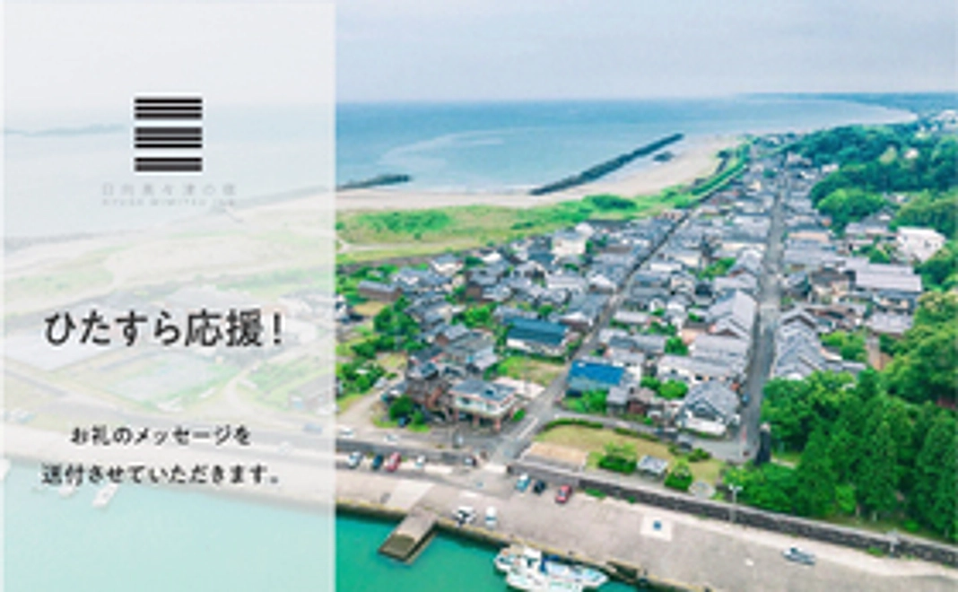ひたすら応援！お礼メッセージを送付させていただきます。