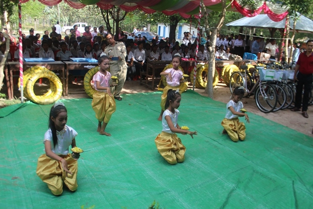 自転車セレモニー、ココナッツダンス♪、お昼ご飯 in 2018